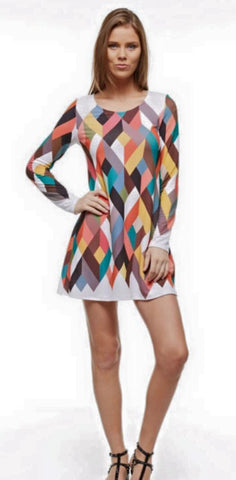 Geometric Print Dress