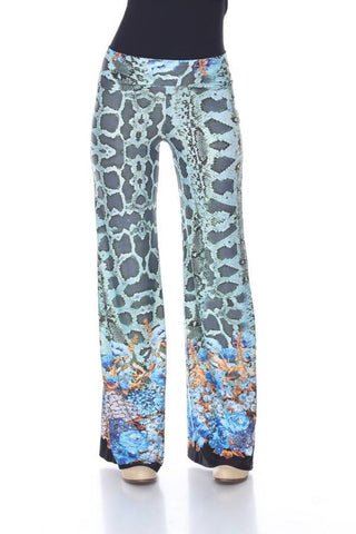 Snake Print Palazzo Pants