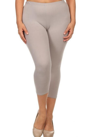 Gray Plus Size Leggings