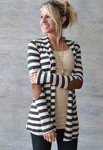 Black/White Cardigan