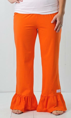Ruffle Girl Orange Ruffle Pants