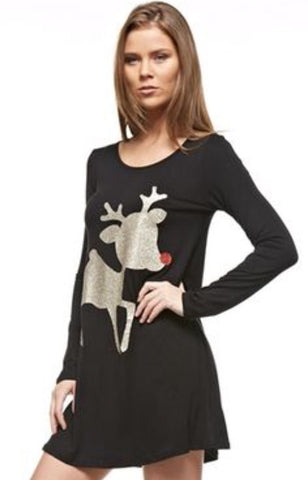 Black baby Reindeer Tunic