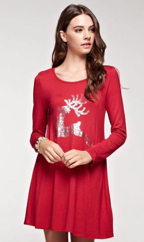 Red Reindeer Tunic